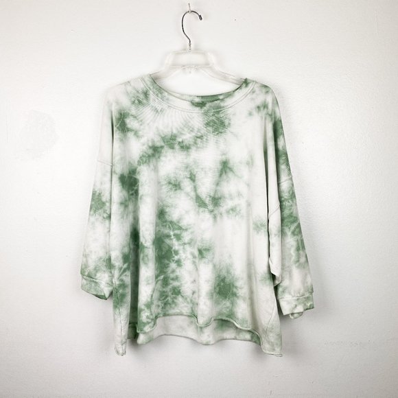 GAP Sweaters - Gap Sage Green Tie Dye Pullover Sweatshirt Sweater